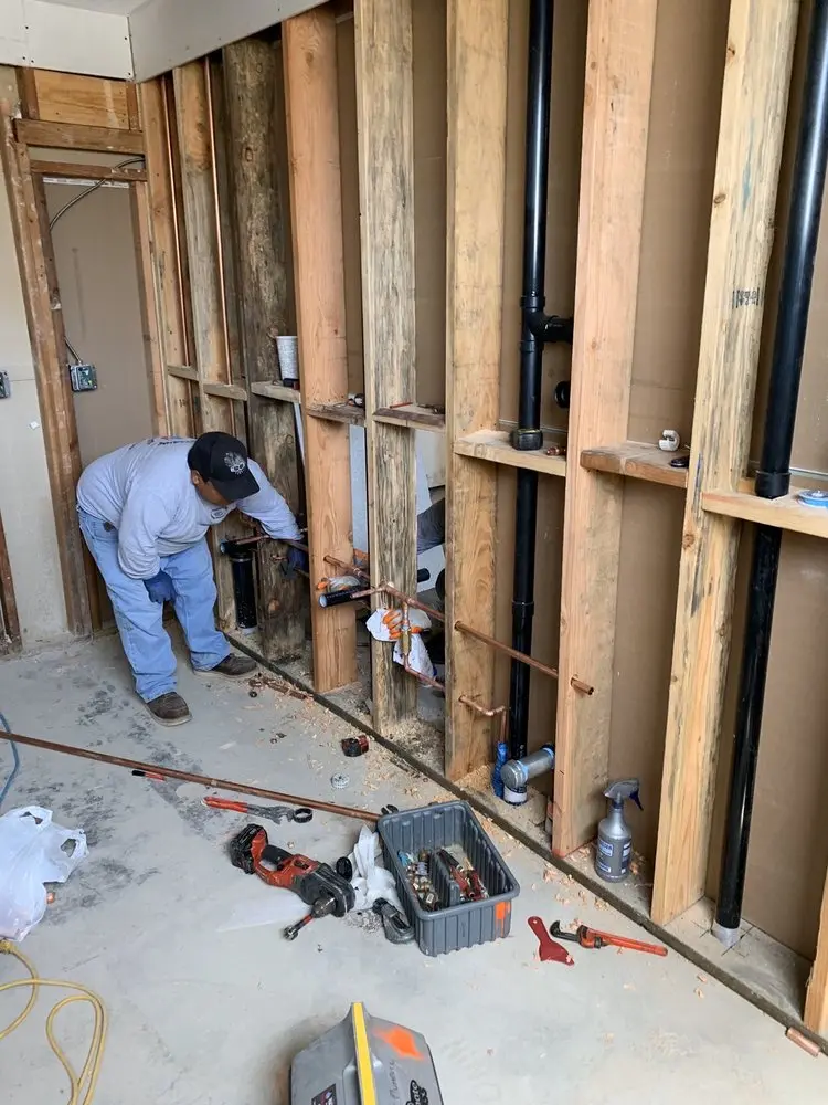 Commercial rough-in plumbing for Water Heater Replacement in Myrtle Grove